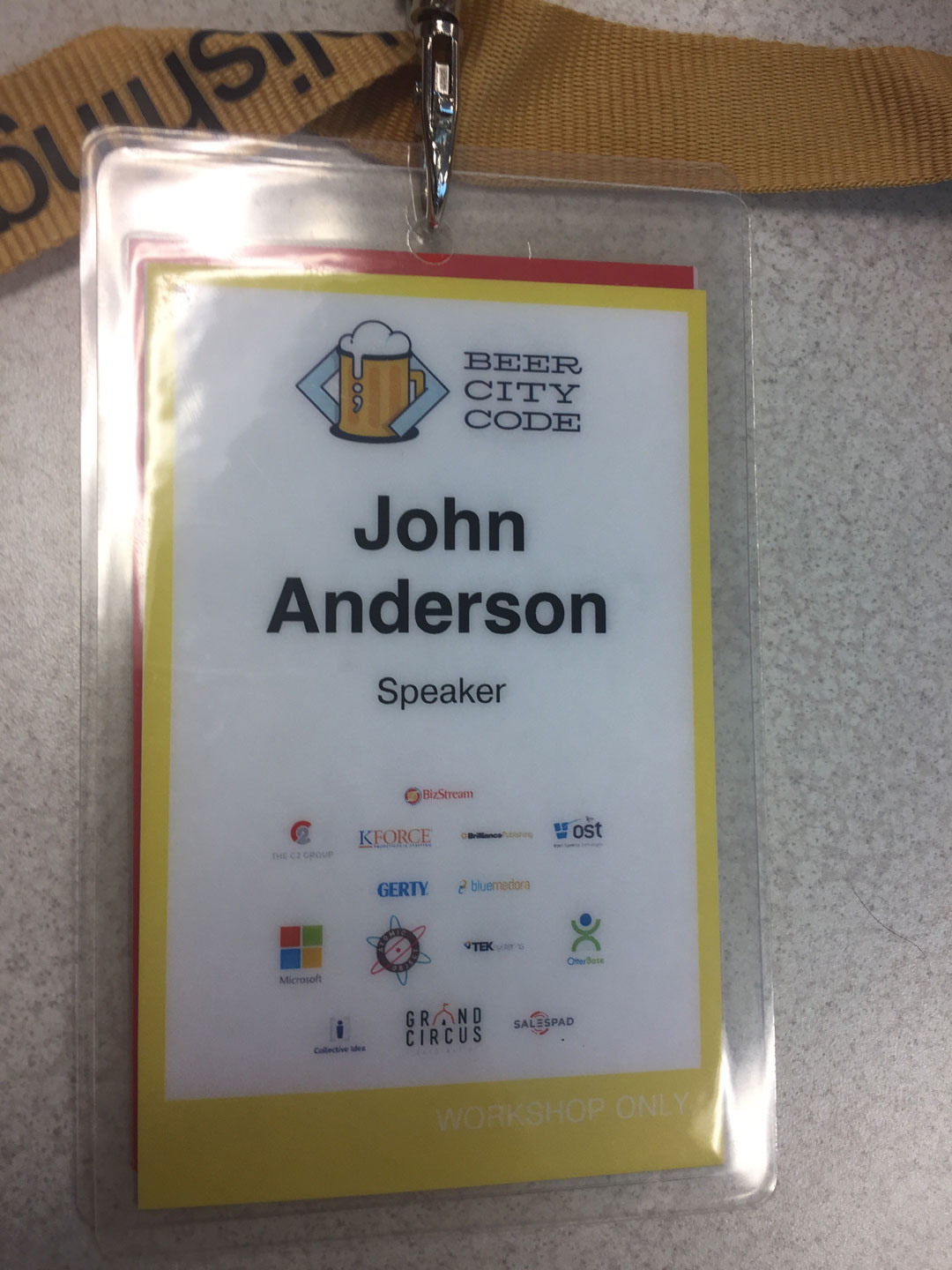 Infinity at Beer City Code