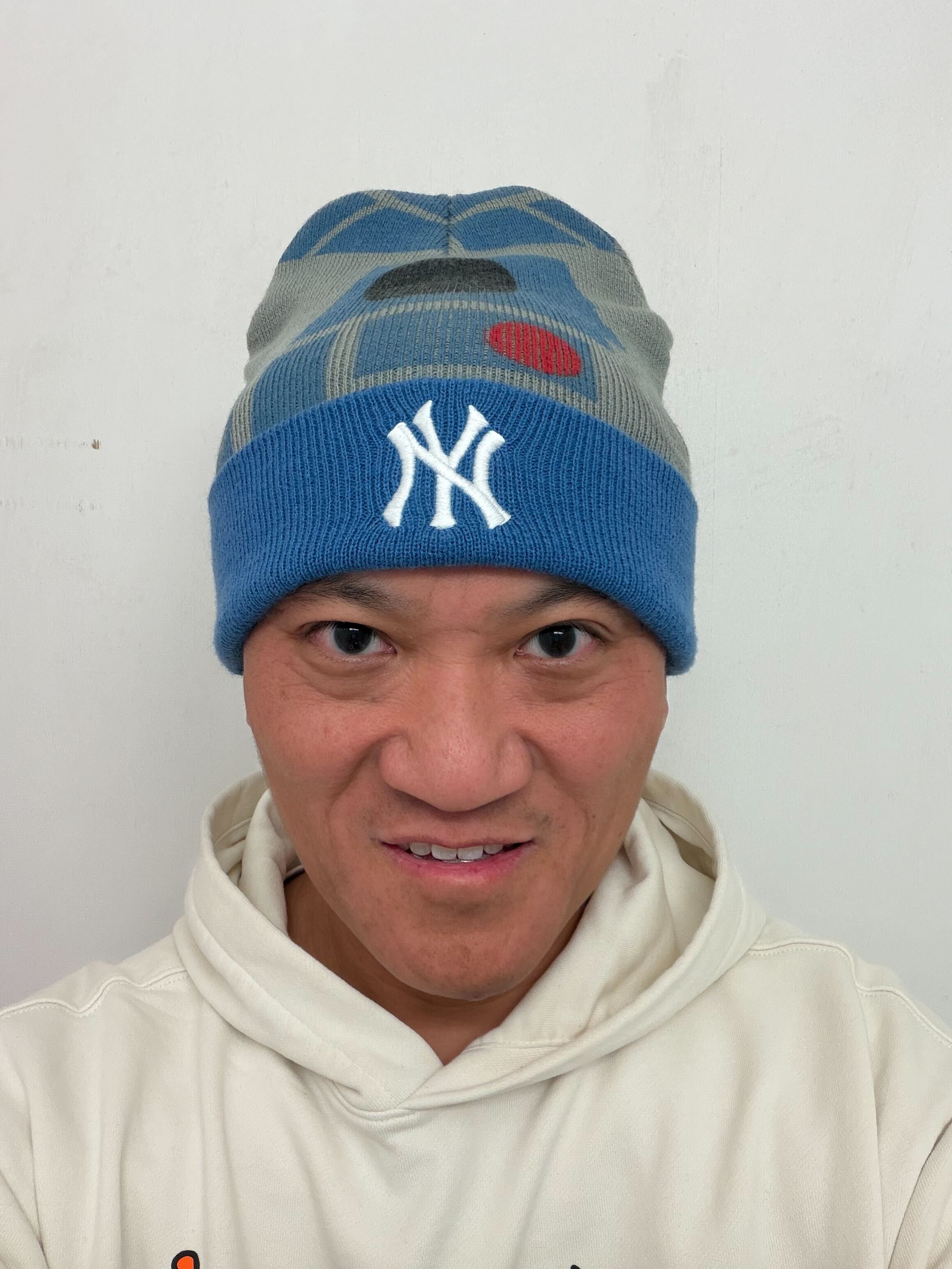 Tommy Lee wearing a blue beanie for Blue Beanie Day 2025