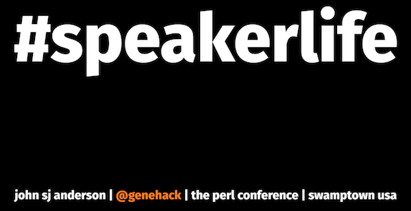 So much #speakerlife!