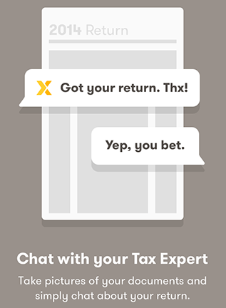 TaxChat onboarding screen