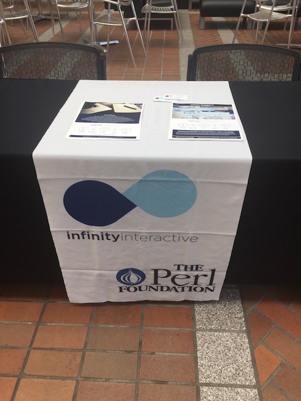 Infinity booth at The Perl Conference